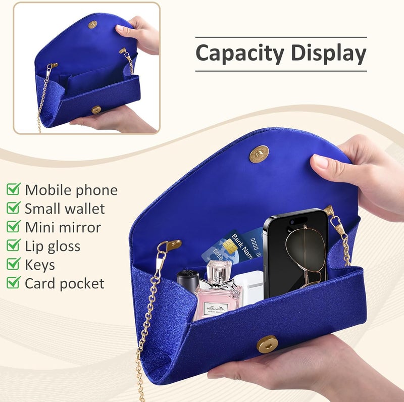 PACETAP Clutch Purses for Women, Handbags with Chain for Women Formal, Evening Bag for Wedding Party Cocktail Prom Dinner - Image 3